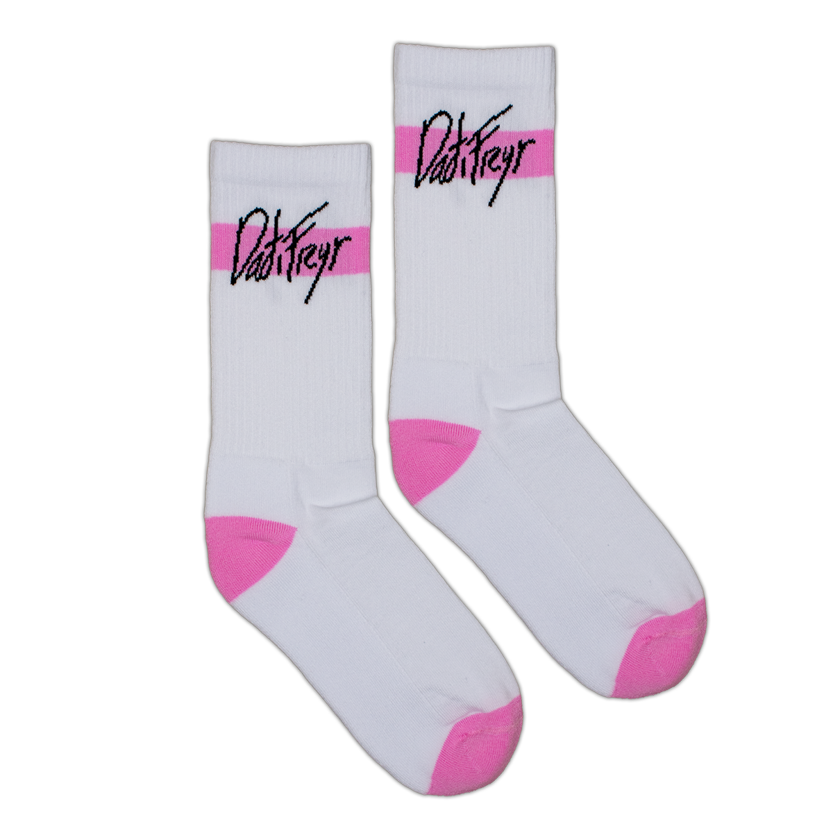 Signature Socks (White/Pink)