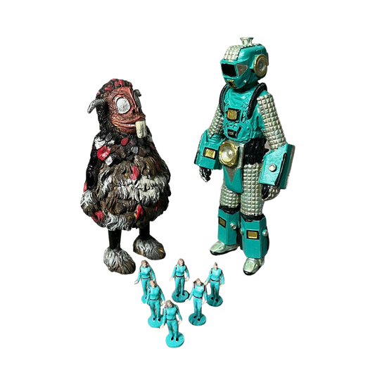 Monster & Robot Figurine Set