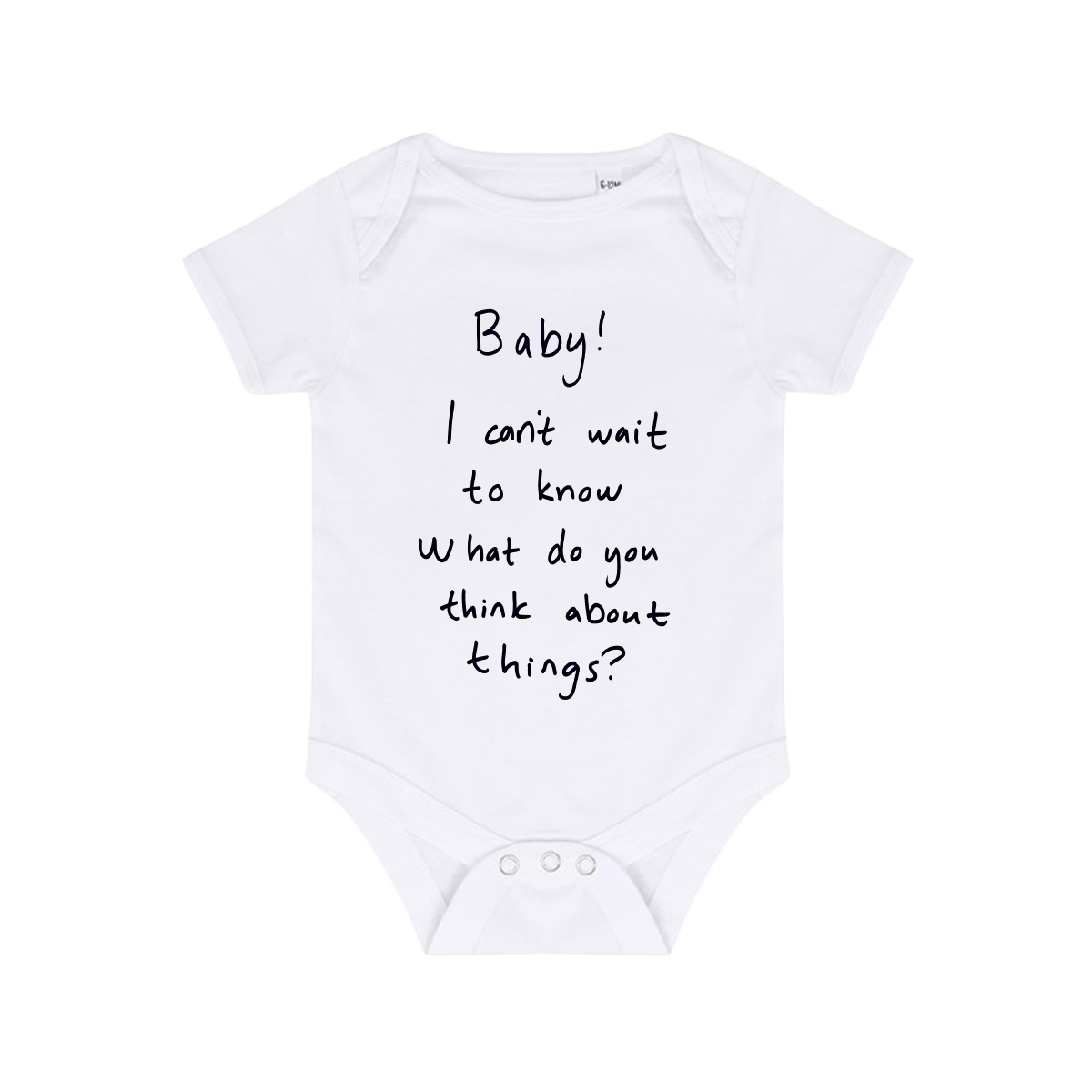 THINK ABOUT THINGS BABYGROW (WHITE)